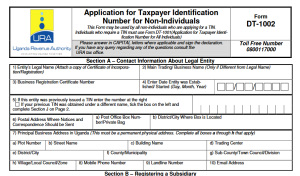 Company TIN Application Form PDF