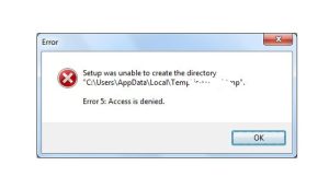 Error 5 Access Denied