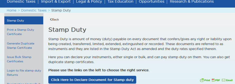 How To Print URA Stamp Duty Certificates Of Instruments Online