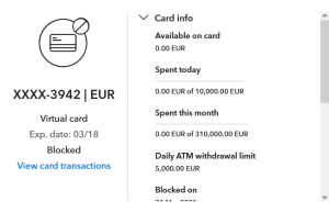 Payoneer EURO Card