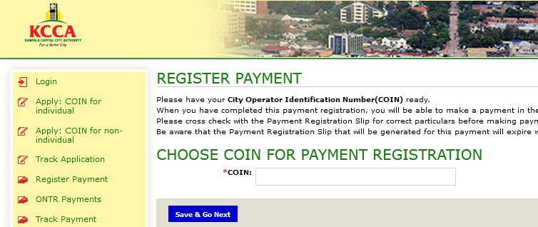 How To Register / Track / ONTR  KCCA Payment Online