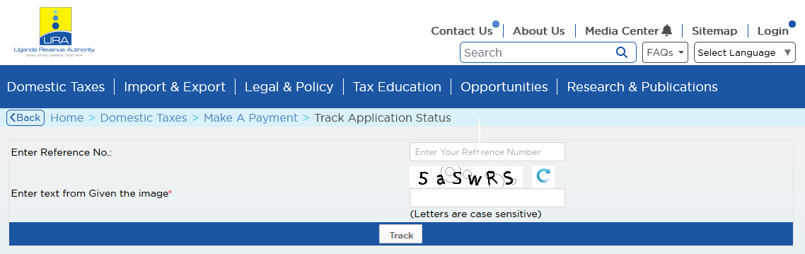 Track URA application status