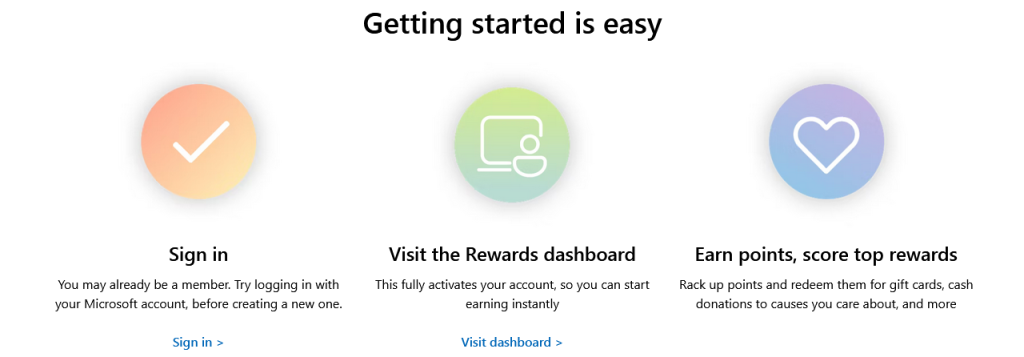 Earning rewards from Microsoft