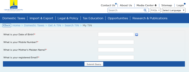 How To Perform URA TIN Search