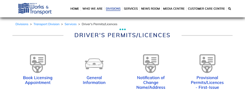 trinidad and tobago driver's permit renewal and replacement