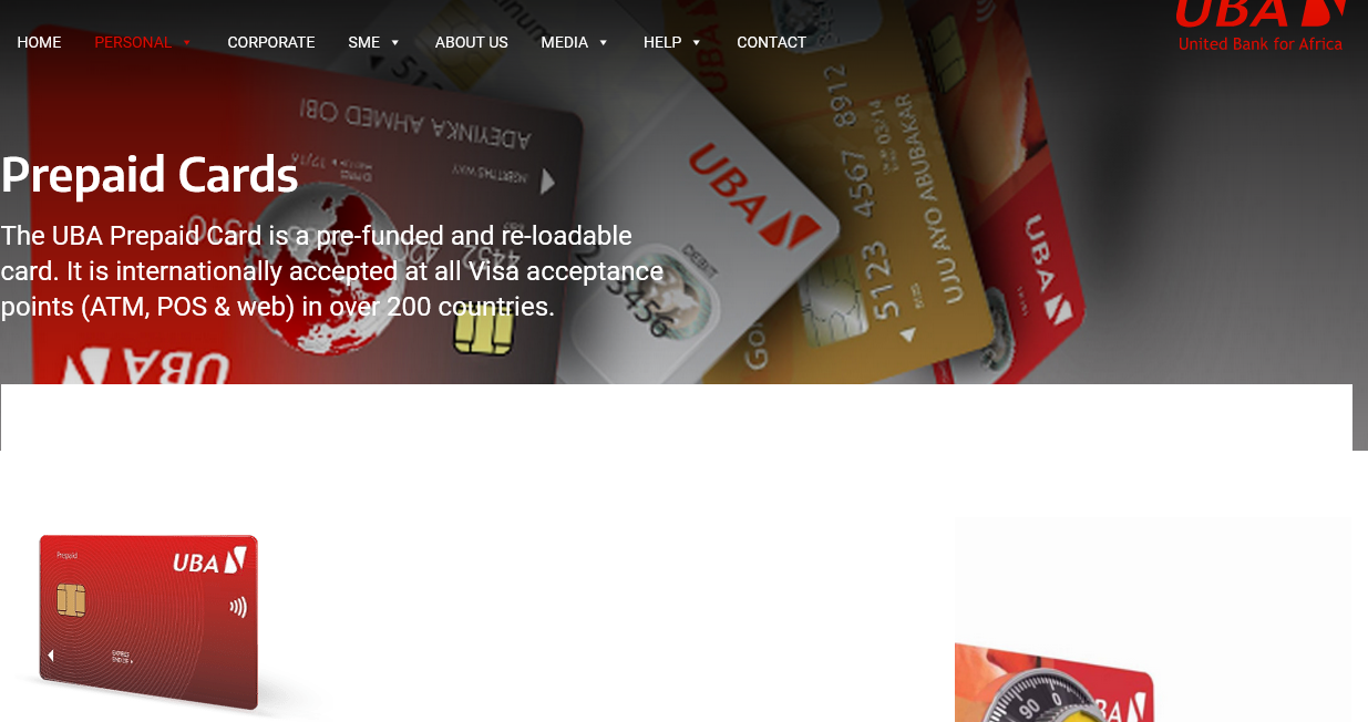 UBA Bank Instant Prepaid Card