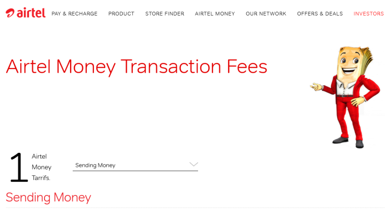 Airtel Money Charges 2024 (Uganda, Zambia, Kenya)