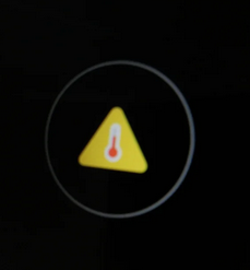 [Solved] Yellow Triangle With Thermometer Plus Failed Charging & Over Heating