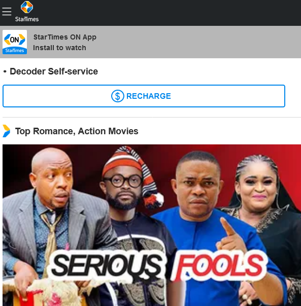 Startimes Error Fixed