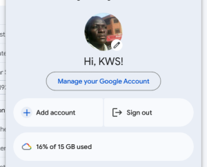 Previously Synced Google Account