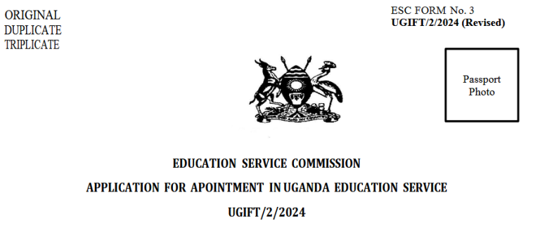 UGIFT/2/2024 ESC Application / Summary Forms